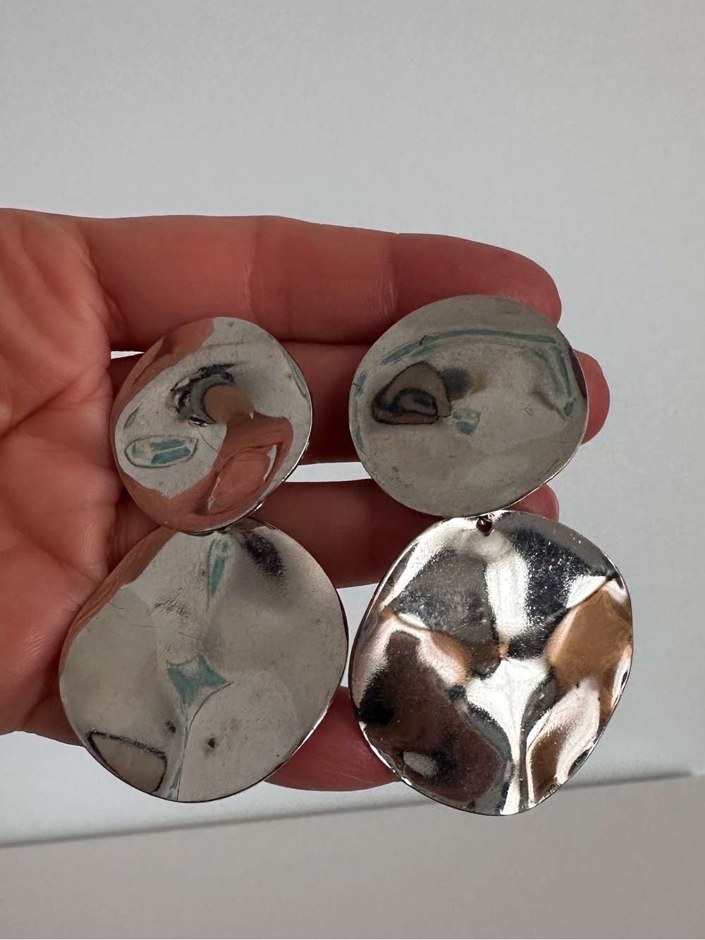 Silver earrings